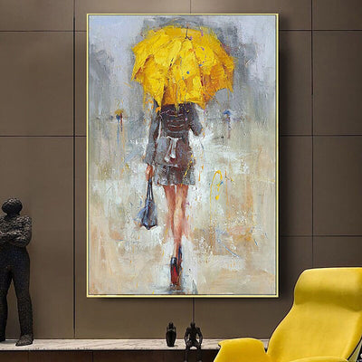 Lady With the Yellow Umbrella