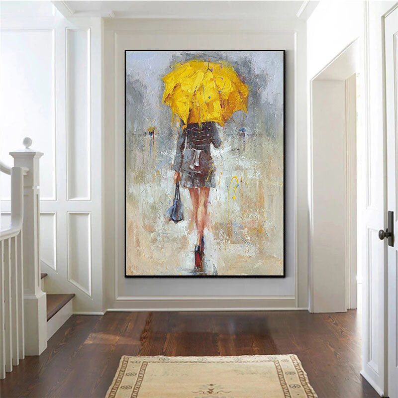 Lady With the Yellow Umbrella