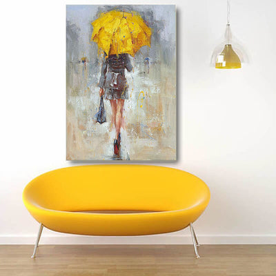 Lady With the Yellow Umbrella