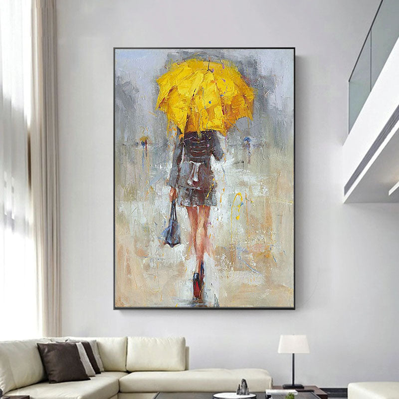 Lady With the Yellow Umbrella