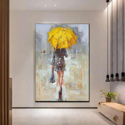 Lady With the Yellow Umbrella