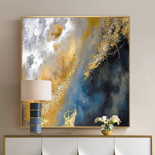 Large Vertical modern painting decorative pictures abstract art