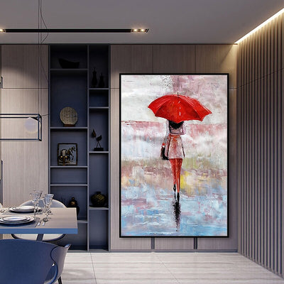 Red Umbrella Lady