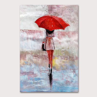 Red Umbrella Lady